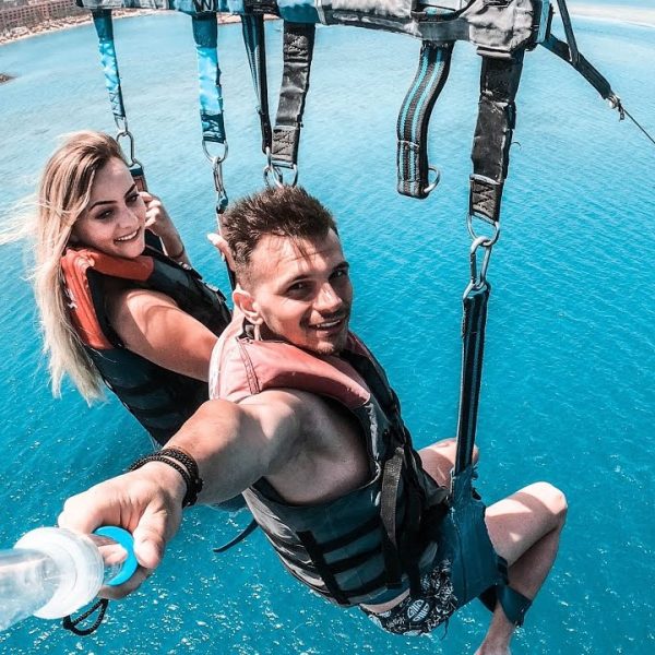 Parasailing trip and water games